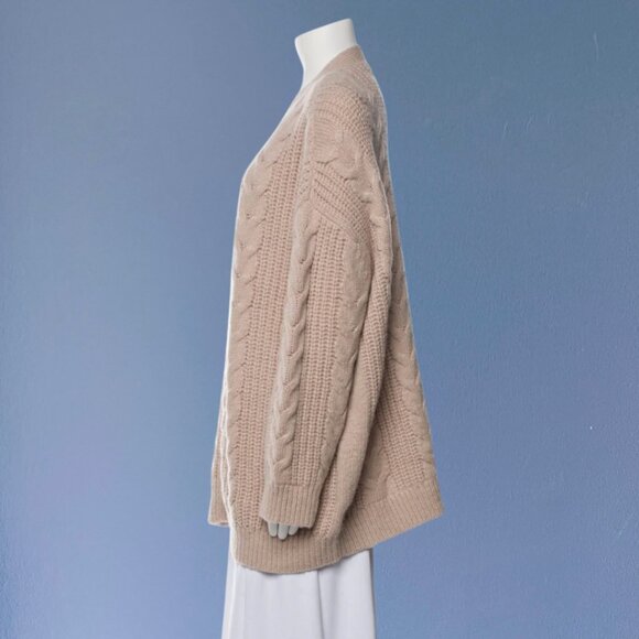 ON HOLD, *RARE* Jenni Kayne I Blush Fisherman Cable Knit Sweater - Picture 3 of 7